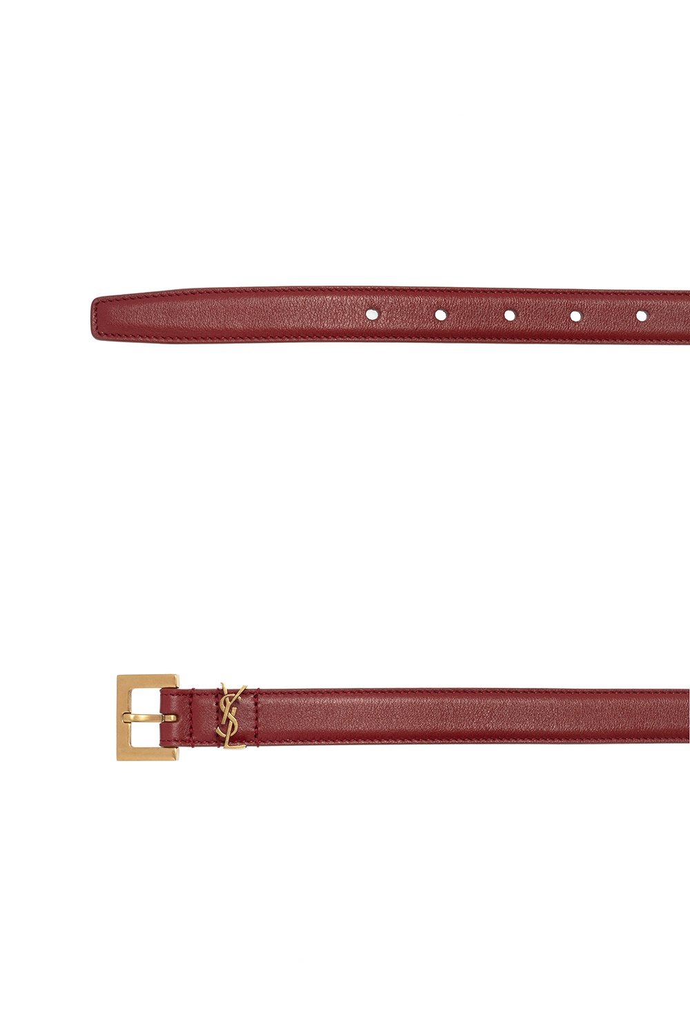 Saint Laurent Leather belt with logo